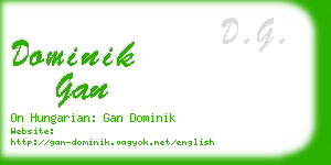 dominik gan business card